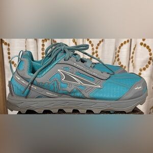 Altra Lone Peak 4 Teal and Gray Athletic Shoes Women's Size 9
